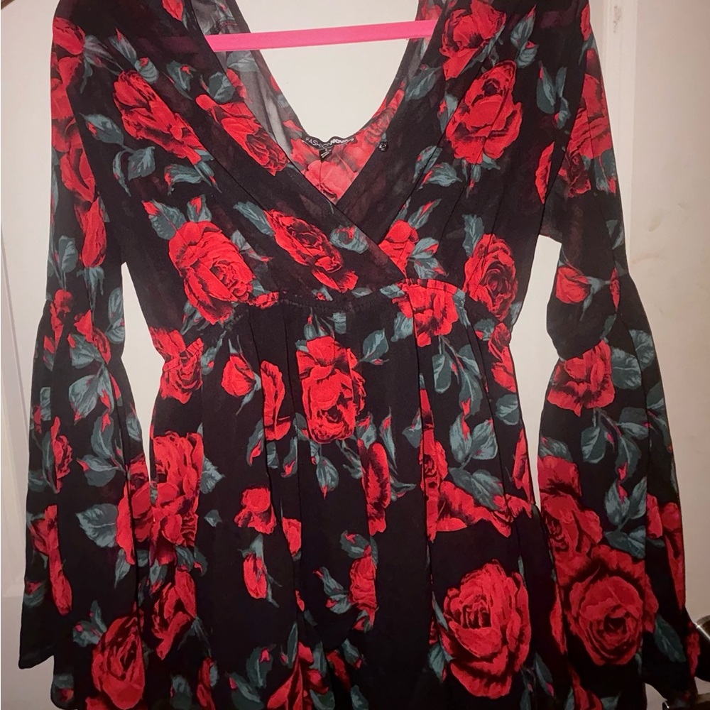 Fashion Nova Rose Floral Romper
